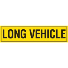 LONG VEHICLE 1020 x 250mm Class 2 Reflective Sign - Long Life Sticker